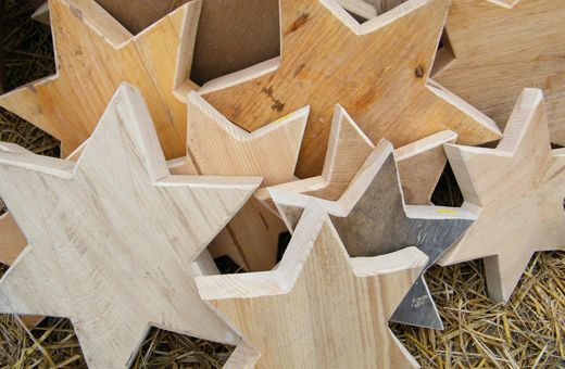 Sterne aus Holz